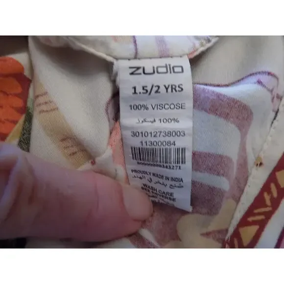 Zudio button front shirt boys size 1.5-2 years - Picture 4 of 4